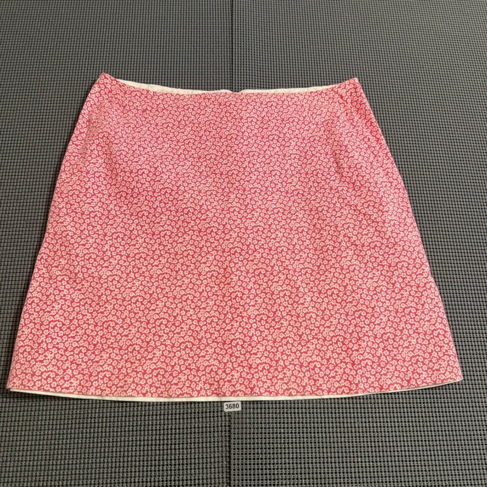 Tahari Pink Floral Mini Skirt Womens Size Estimated Medium